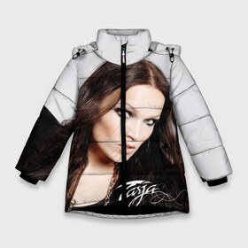 Зимняя куртка для девочек 3D с принтом Tarja Turunen Nightwish в Петрозаводске, ткань верха — 100% полиэстер; подклад — 100% полиэстер, утеплитель — 100% полиэстер. | длина ниже бедра, удлиненная спинка, воротник стойка и отстегивающийся капюшон. Есть боковые карманы с листочкой на кнопках, утяжки по низу изделия и внутренний карман на молнии. 

Предусмотрены светоотражающий принт на спинке, радужный светоотражающий элемент на пуллере молнии и на резинке для утяжки. | nightwish | металл | музыка | рок | тарья турунен
