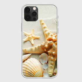 Чехол для iPhone 12 Pro Max с принтом Морской пляж 5 в Петрозаводске, Силикон |  | Тематика изображения на принте: море | морская звезда | песок | пляж | ракушки | туризм | турист