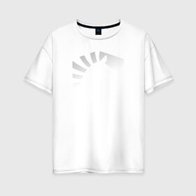Женская футболка хлопок Oversize с принтом csgo - Liquid team style в Петрозаводске, 100% хлопок | свободный крой, круглый ворот, спущенный рукав, длина до линии бедер
 | cs | csgo | liquid | го | кс | ликвид