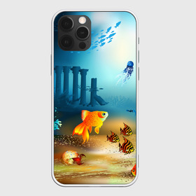 Чехол для iPhone 12 Pro Max с принтом Золотая рыбка в Петрозаводске, Силикон |  | Тематика изображения на принте: вода | водоросли | море | подводный мир | природа | рыба | рыбка | туризм