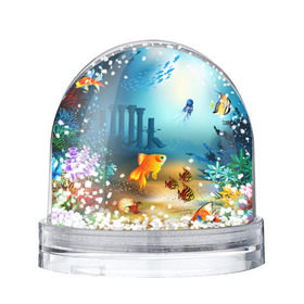 Снежный шар с принтом Золотая рыбка в Петрозаводске, Пластик | Изображение внутри шара печатается на глянцевой фотобумаге с двух сторон | Тематика изображения на принте: вода | водоросли | море | подводный мир | природа | рыба | рыбка | туризм