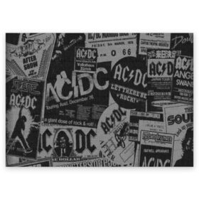 Поздравительная открытка с принтом AC/DC в Петрозаводске, 100% бумага | плотность бумаги 280 г/м2, матовая, на обратной стороне линовка и место для марки
 | Тематика изображения на принте: ac dc | acdc | рок