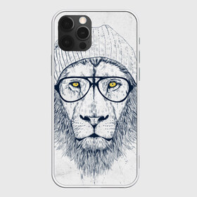 Чехол для iPhone 12 Pro Max с принтом Cool Lion в Петрозаводске, Силикон |  | красивый | крутой | лев | львица | очки | рисунок | узор
