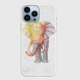 Чехол для iPhone 13 Pro Max с принтом Solar Elephant в Петрозаводске,  |  | Тематика изображения на принте: красивый | крутой | рисунок | слон | узор