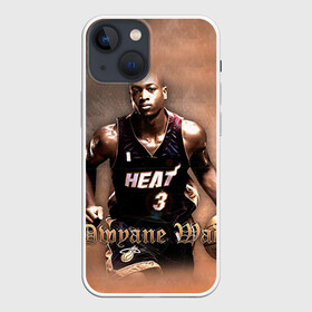 Чехол для iPhone 13 mini с принтом Баскетболист Dwyane Wade в Петрозаводске,  |  | Тематика изображения на принте: chicago bulls | баскетбол | буллз | дуэйн уэйд | нба | чикаго
