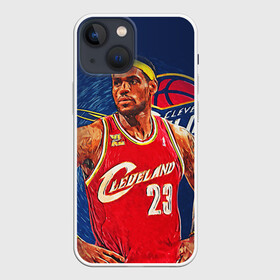 Чехол для iPhone 13 mini с принтом LeBron James в Петрозаводске,  |  | cleveland cavaliers | lebron james | nba. | баскетбол | баскетболист | джеймс леброн | кливленд кавальерс | нба