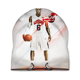 Шапка 3D с принтом LeBron James в Петрозаводске, 100% полиэстер | универсальный размер, печать по всей поверхности изделия | cleveland cavaliers | lebron james | nba. | баскетбол | баскетболист | джеймс леброн | кливленд кавальерс | нба
