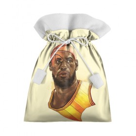 Подарочный 3D мешок с принтом LeBron James в Петрозаводске, 100% полиэстер | Размер: 29*39 см | cleveland cavaliers | lebron james | nba. | баскетбол | баскетболист | джеймс леброн | кливленд кавальерс | нба