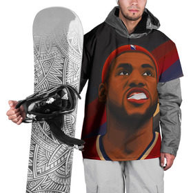 Накидка на куртку 3D с принтом LeBron James в Петрозаводске, 100% полиэстер |  | Тематика изображения на принте: cleveland cavaliers | lebron james | nba. | баскетбол | баскетболист | джеймс леброн | кливленд кавальерс | нба