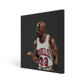 Холст квадратный с принтом Michael Jordan в Петрозаводске, 100% ПВХ |  | chicago bulls | michael jeffrey jordan | nba. | баскетбол | баскетболист | вашингтон уизардс | майкл джордан | нба | чикаго | чикаго буллз