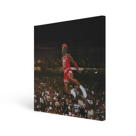 Холст квадратный с принтом Michael Jordan в Петрозаводске, 100% ПВХ |  | chicago bulls | michael jeffrey jordan | nba. | баскетбол | баскетболист | вашингтон уизардс | майкл джордан | нба | чикаго | чикаго буллз