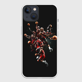 Чехол для iPhone 13 с принтом Michael Jordan в Петрозаводске,  |  | chicago bulls | michael jeffrey jordan | nba. | баскетбол | баскетболист | вашингтон уизардс | майкл джордан | нба | чикаго | чикаго буллз
