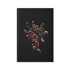 Обложка для паспорта матовая кожа с принтом Michael Jordan в Петрозаводске, натуральная матовая кожа | размер 19,3 х 13,7 см; прозрачные пластиковые крепления | chicago bulls | michael jeffrey jordan | nba. | баскетбол | баскетболист | вашингтон уизардс | майкл джордан | нба | чикаго | чикаго буллз