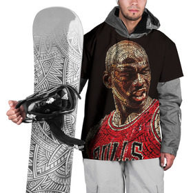 Накидка на куртку 3D с принтом Michael Jordan в Петрозаводске, 100% полиэстер |  | chicago bulls | michael jeffrey jordan | nba. | баскетбол | баскетболист | вашингтон уизардс | майкл джордан | нба | чикаго | чикаго буллз
