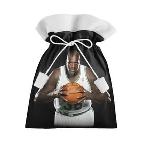 Подарочный 3D мешок с принтом Shaquille O`Neal в Петрозаводске, 100% полиэстер | Размер: 29*39 см | shaquille oneal | баскетболист | нба | шакил онил