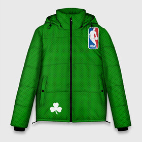 Мужская зимняя куртка 3D с принтом Boston Celtics в Петрозаводске, верх — 100% полиэстер; подкладка — 100% полиэстер; утеплитель — 100% полиэстер | длина ниже бедра, свободный силуэт Оверсайз. Есть воротник-стойка, отстегивающийся капюшон и ветрозащитная планка. 

Боковые карманы с листочкой на кнопках и внутренний карман на молнии. | boston celtics | бостон | бостон селтикс | нба | селтикс
