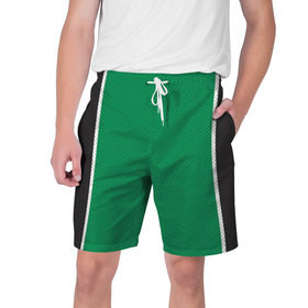 Мужские шорты 3D с принтом Boston Celtics в Петрозаводске,  полиэстер 100% | прямой крой, два кармана без застежек по бокам. Мягкая трикотажная резинка на поясе, внутри которой широкие завязки. Длина чуть выше колен | boston celtics | бостон | бостон селтикс | нба | селтикс