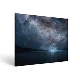Холст прямоугольный с принтом Звездное небо в Петрозаводске, 100% ПВХ |  | Тематика изображения на принте: вселенная | галактика | звезды | небо | ночь