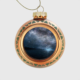 Стеклянный ёлочный шар с принтом Звездное небо в Петрозаводске, Стекло | Диаметр: 80 мм | вселенная | галактика | звезды | небо | ночь