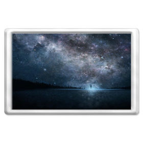 Магнит 45*70 с принтом Звездное небо в Петрозаводске, Пластик | Размер: 78*52 мм; Размер печати: 70*45 | Тематика изображения на принте: вселенная | галактика | звезды | небо | ночь