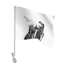 Флаг для автомобиля с принтом Аллен и Канда в Петрозаводске, 100% полиэстер | Размер: 30*21 см | d.gray man