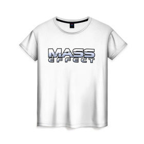 Женская футболка 3D с принтом Mass effect в Петрозаводске, 100% полиэфир ( синтетическое хлопкоподобное полотно) | прямой крой, круглый вырез горловины, длина до линии бедер | andromeda | pc | андромеда | игры | масс | эффект
