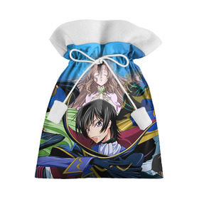 Подарочный 3D мешок с принтом Code Geass 1 в Петрозаводске, 100% полиэстер | Размер: 29*39 см | Тематика изображения на принте: anime | аниме | анимешник | анимешникам | восставший лелуш | код гиас | код гиасс | код гиасс: восставший лелуш