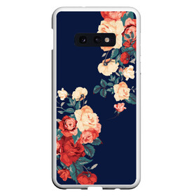 Чехол для Samsung S10E с принтом Fashion flowers в Петрозаводске, Силикон | Область печати: задняя сторона чехла, без боковых панелей | fashion | flower | мода | фэшн | цветы