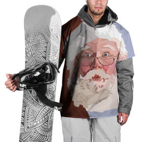 Накидка на куртку 3D с принтом Санта Клаус в стиле WPAP в Петрозаводске, 100% полиэстер |  | Тематика изображения на принте: веселье | дед мороз | новый год | праздник | санта