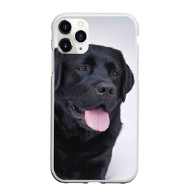 Чехол для iPhone 11 Pro матовый с принтом Черный лабрадор в Петрозаводске, Силикон |  | большая | золотистый | лабрадор | лабрадоры | палевый | песик | ретривер | собака | собаки