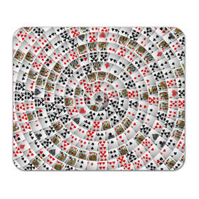 Коврик прямоугольный с принтом Игральные карты 3 в Петрозаводске, натуральный каучук | размер 230 х 185 мм; запечатка лицевой стороны | Тематика изображения на принте: карты | настольные игры | пасьянс | покер