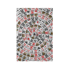 Обложка для паспорта матовая кожа с принтом Игральные карты 3 в Петрозаводске, натуральная матовая кожа | размер 19,3 х 13,7 см; прозрачные пластиковые крепления | Тематика изображения на принте: карты | настольные игры | пасьянс | покер