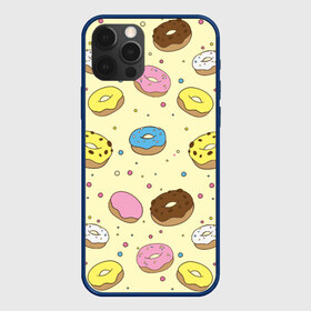 Чехол для iPhone 12 Pro Max с принтом Сладкие пончики в Петрозаводске, Силикон |  | Тематика изображения на принте: булочки | гомер симпсон | еда | пончики | сладости
