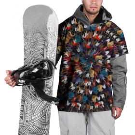 Накидка на куртку 3D с принтом Электро гитары 2 в Петрозаводске, 100% полиэстер |  | fender stratocaster | рок н рол