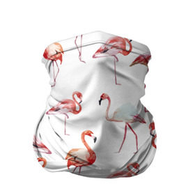 Бандана-труба 3D с принтом Узор из фламинго в Петрозаводске, 100% полиэстер, ткань с особыми свойствами — Activecool | плотность 150‒180 г/м2; хорошо тянется, но сохраняет форму | животные | мозаика | птицы | узор | фауна | фламинго