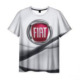 Мужская футболка 3D с принтом FIAT в Петрозаводске, 100% полиэфир | прямой крой, круглый вырез горловины, длина до линии бедер | fiat | авто | автомобиль | водитель | машина | тачка | фиат