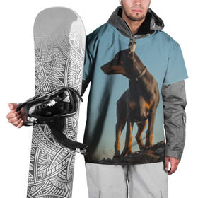 Накидка на куртку 3D с принтом Доберман в Петрозаводске, 100% полиэстер |  | доберман | доберманы | пес | песик | псы | собака | собаки
