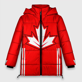 Женская зимняя куртка 3D с принтом Сборная Канады по хоккею 2016 в Петрозаводске, верх — 100% полиэстер; подкладка — 100% полиэстер; утеплитель — 100% полиэстер | длина ниже бедра, силуэт Оверсайз. Есть воротник-стойка, отстегивающийся капюшон и ветрозащитная планка. 

Боковые карманы с листочкой на кнопках и внутренний карман на молнии | world cup hockey | брент бёрс | вратарь | дрю даути | защитник | канада | клюшка | кубок мира | нападающий | петерс билл | сanada | сборная канады | сидни патрик кросби | хоккей | хоккейная форма | шайба