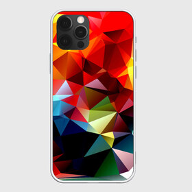 Чехол для iPhone 12 Pro Max с принтом Polygon в Петрозаводске, Силикон |  | Тематика изображения на принте: геометрия | полигоны | разноцветный | яркий