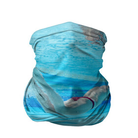 Бандана-труба 3D с принтом swimmer в Петрозаводске, 100% полиэстер, ткань с особыми свойствами — Activecool | плотность 150‒180 г/м2; хорошо тянется, но сохраняет форму | пловец