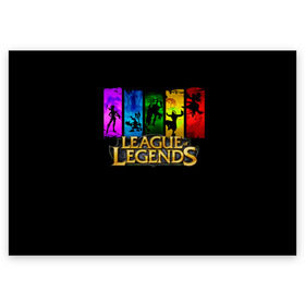 Поздравительная открытка с принтом LOL Heroes 2 в Петрозаводске, 100% бумага | плотность бумаги 280 г/м2, матовая, на обратной стороне линовка и место для марки
 | l.o.l | league of legends | игры | лига легенд | лол