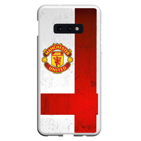 Чехол для Samsung S10E с принтом Manchester United FC в Петрозаводске, Силикон | Область печати: задняя сторона чехла, без боковых панелей | англия | клуб | манчестер | фк | футбол | футбольный | юнайтед