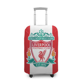 Чехол для чемодана 3D с принтом Liverpool FC в Петрозаводске, 86% полиэфир, 14% спандекс | двустороннее нанесение принта, прорези для ручек и колес | англия | клуб | ливерпуль | фк | футбол | футбольный