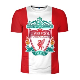Мужская футболка 3D спортивная с принтом Liverpool FC в Петрозаводске, 100% полиэстер с улучшенными характеристиками | приталенный силуэт, круглая горловина, широкие плечи, сужается к линии бедра | англия | клуб | ливерпуль | фк | футбол | футбольный
