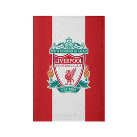 Обложка для паспорта матовая кожа с принтом Liverpool FC в Петрозаводске, натуральная матовая кожа | размер 19,3 х 13,7 см; прозрачные пластиковые крепления | Тематика изображения на принте: англия | клуб | ливерпуль | фк | футбол | футбольный