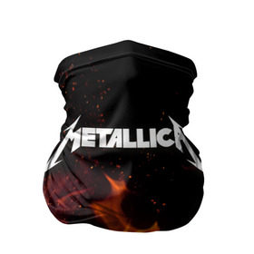 Бандана-труба 3D с принтом Metallica fire в Петрозаводске, 100% полиэстер, ткань с особыми свойствами — Activecool | плотность 150‒180 г/м2; хорошо тянется, но сохраняет форму | металлика