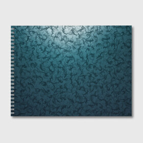 Альбом для рисования с принтом Акулы-молоты в Петрозаводске, 100% бумага
 | матовая бумага, плотность 200 мг. | камуфляж | море | океан | рыба