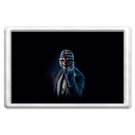 Магнит 45*70 с принтом Payday в Петрозаводске, Пластик | Размер: 78*52 мм; Размер печати: 70*45 | Тематика изображения на принте: payday | маска