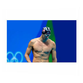 Бумага для упаковки 3D с принтом Michael Phelps в Петрозаводске, пластик и полированная сталь | круглая форма, металлическое крепление в виде кольца | Тематика изображения на принте: бассейн | пловец | чемпион. фелепс