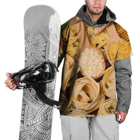 Накидка на куртку 3D с принтом Макарошки в Петрозаводске, 100% полиэстер |  | еда | макароны | текстуры | узоры